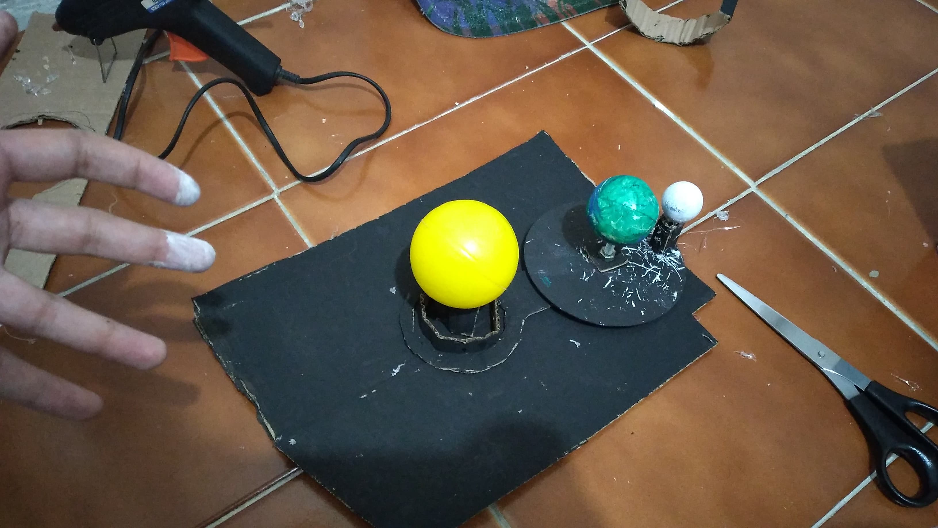 Montagem do planetário