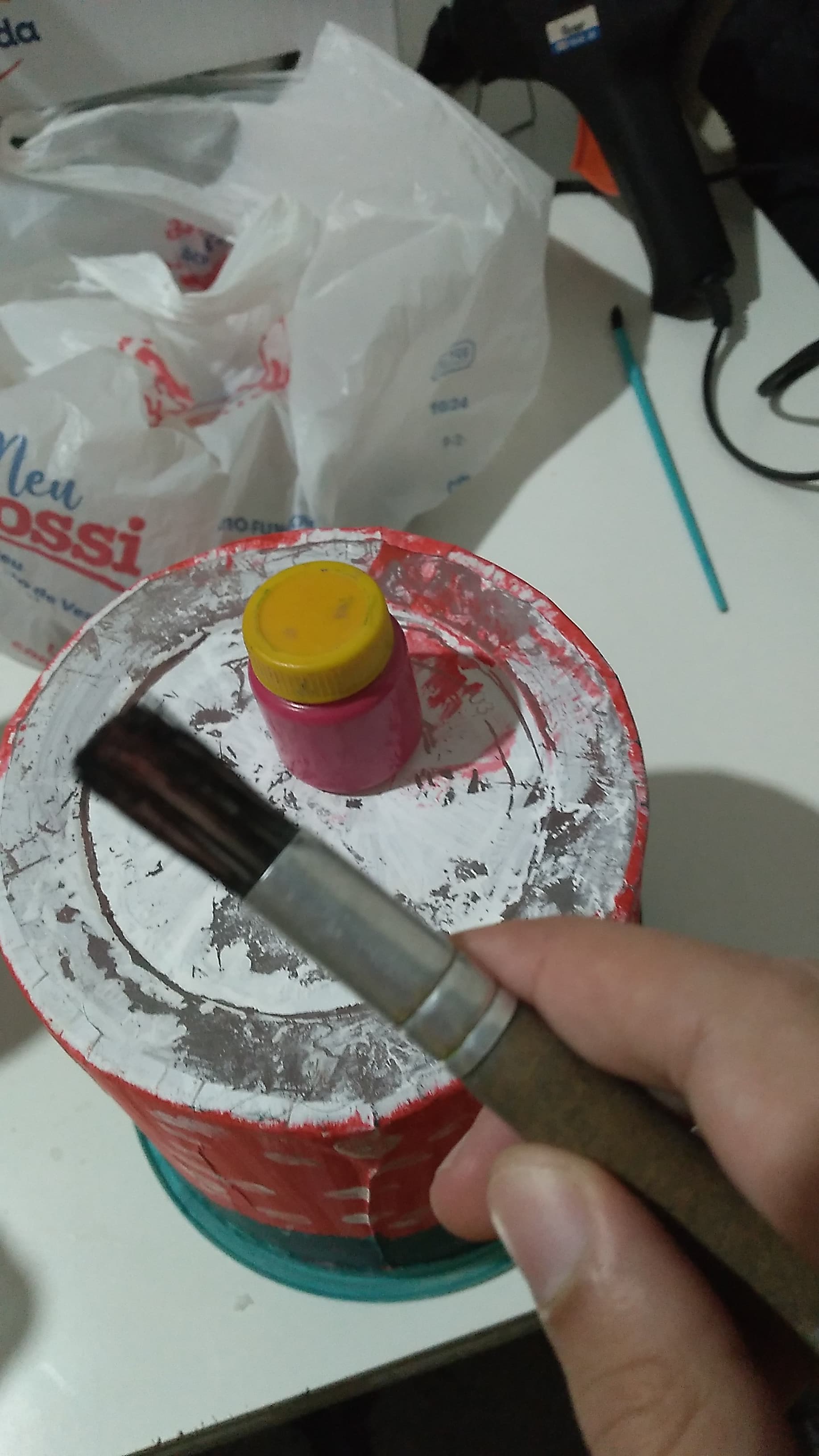 Produção do balde — detalhe